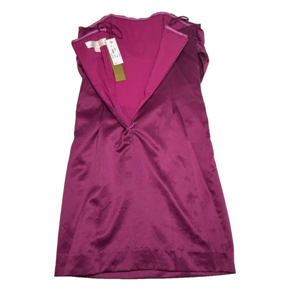 Nicole Miller Collection Strapless Womens Dress‎ Vibrant Purple-Pink Size 4 NWT - Picture 2 of 7